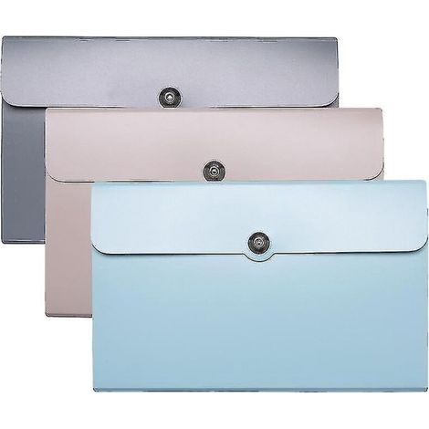Boîte de rangement A5 - Classeur à documents bleu (1/4)