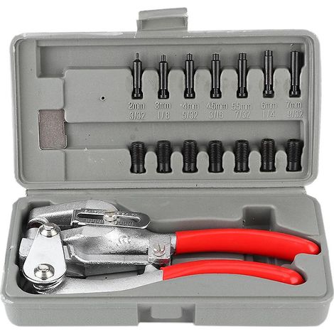 Ensemble de 16 perforatrices multifonctions, outils manuels pour le métal, le laiton, le caoutchouc, les bracelets de montre, le cuir et le plastique-AquaForge (1/3)