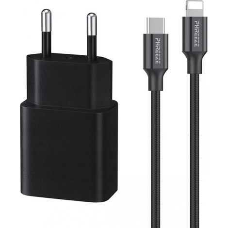 Chargeur rapide compatible avec iPhone 14/13/12/11/X - Câble Lightning court de 30 cm - 20 W - Power Delivery (1/5)