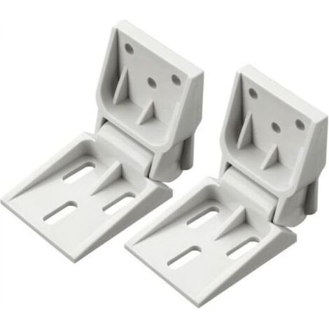 Lot de 2 charnières de congélateur en plastique compatibles avec les congélateurs Haier, charnières de porte pliantes à 3 trous (1/4)