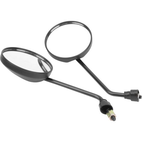 Rétroviseur de Vélo Électrique et Moto - 2 Pièces Cadre Plastique, Montage Facile