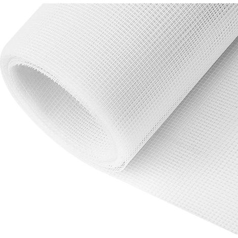 Moustiquaire Fenêtre 250cm x120cm,Moustiquaire,Rouleau Moustiquaire,Découpable Aux Dimensions Souhaitées Pour Porte Fenêtre Baie Vitrée-Blanc (1/5)