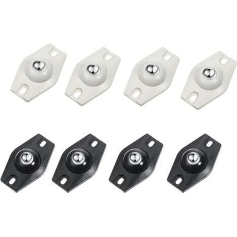 ruedas giratorias autoadhesivas de 360 grados, mini ruedas giratorias de acero, adecuadas para diversas cajas de almacenamiento, muebles pequeños y cubos de basura - Crezuo