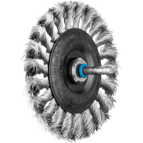 PFERD TOOLS Rundbürste gezopft RBG Ø100x12 mm Schaft-Ø6 mm Edelstahl-Draht-Ø0,35 10 Stk