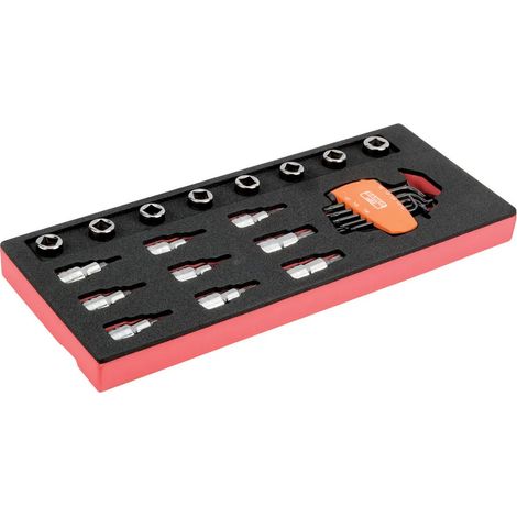 Set attrezzi Bahco 1/2'' punte e bussole 25 pezzi vassoio