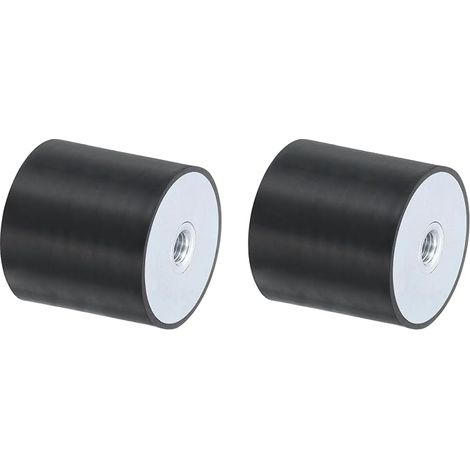 2pcs 50 x 50mm M10 Female Thread Rubber Supports Vibration Isolator Replaces Anti-Vibration Pads Flat Base Block (1/5)