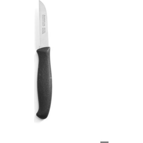 Couteau éplucheur - - droit - Noir - Lame inox 180 mm - Manche ergonomique (1/2)
