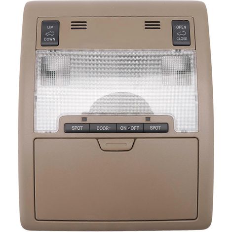 Lampe de lecture avant avec commande de toit ouvrant pour Toyota Land Cruiser 2008-2018, éclairage de plafond marron (1/5)