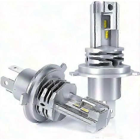 Kit de conversion pour phares (2 ampoules) : LED H4 24 V, blanc 6500 K, feux de croisement/route. (1/5)