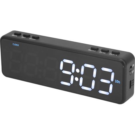 Chronomètre numérique avec affichage LED, minuteur d'intervalles et compte à rebours/décompte pour la salle de sport et le fitness. (1/5)