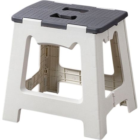 Repose-pieds pliable pour enfants et adultes, repose-pieds portable et pliable adapté aux jeunes enfants, petit repose-pieds pliable en plastique avec poignée pour la cuisine et la salle de bain (1/5)