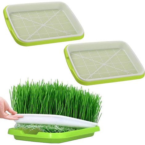 Plateau Germination Germes Plateau Graines Germination Semis Serre Germination Graines pour Conserver Les Pousses, Les Pois Verts, Les Graines De Songliu, Les Pois Noirs, Helianthus Annuus 2 Pièces，Su
