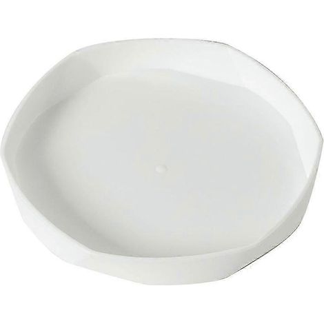 Soucoupe robuste et durable pour pots de fleurs, en plastique épais, multicolore, pour jardin - Blanc (1/5)