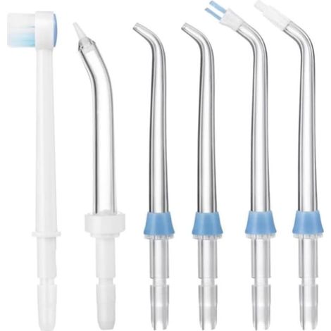 6 pièces Ensemble de Buses pour Irrigateur Buccal Embouts de Jet de Rechange Compatible avec WP-100 WP-250 WP-450 WP-560 WP-660 WP-811 WP-900 WP-940 (1/5)
