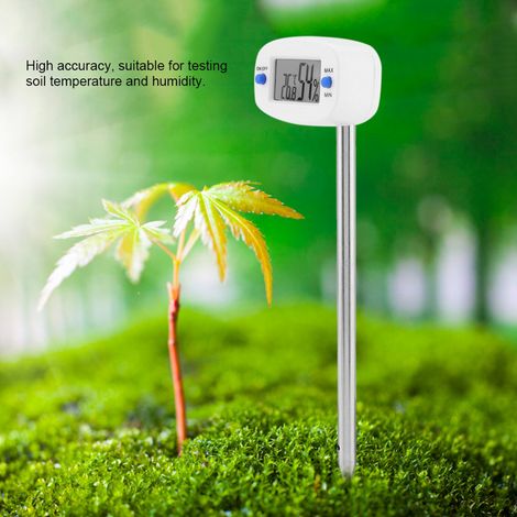 Hygromètre numérique de sol TA290 avec sonde, mesureur d'humidité et de température. (1/5)