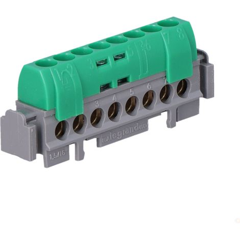 8-Loch grüne Anschlussleiste IP2xZ-8 004832