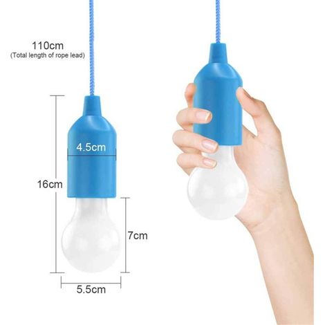 Tragbare 6er-Packung LED-Lampen für Wandern, Angeln, Schreibtisch, Camping, Zelt, Garten – batteriebetrieben (1/5)