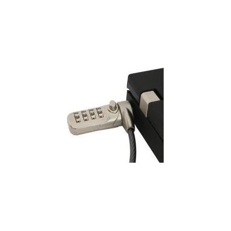Schloss InLine Zinklegierung Kabel 2 Meter dunkel