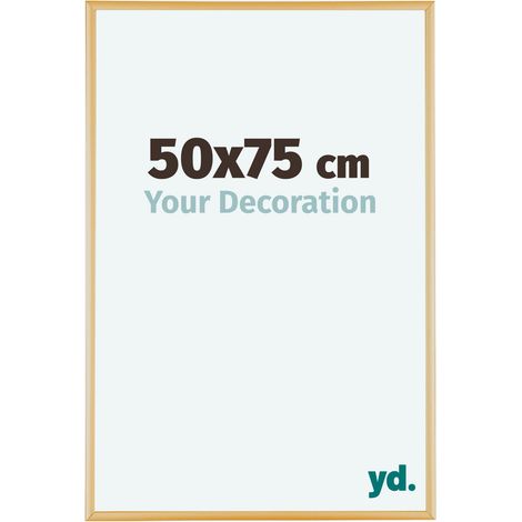 yd. - Cadre photo 50x75 - Or Vintage - Aluminium - Kent