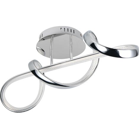 Plafonnier spirale PADUA chrome LED 28W 4000K (1/5)