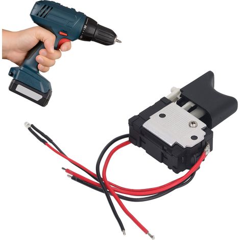 Interrupteur de perceuse universel 0762, compatible avec les interrupteurs de perceuse au lithium avec voyant lumineux, 7,2-24V. (1/5)