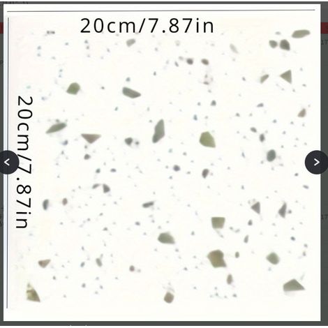 Lot de 10 autocollants de sol imperméables et antidérapants en PVC pour salle de bain, cuisine et entrée FT‑1088