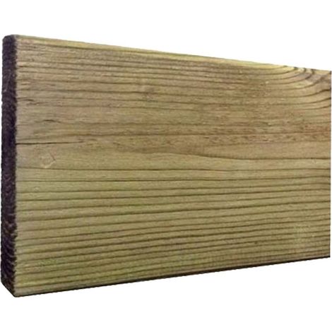 Tarima de Madera Exterior  Decoración Terraza y Jardín  4,5x9x300 cm. -