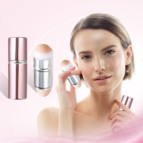 Rouleau de Pierre Volcanique pour Visage, Double Face pour Maquillage et Soins de la Peau, Anti-Brillance (1/4)