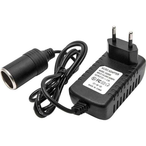 12V 2A Zigarettenanzünderstecker-Adapter. AC/DC-Adapter-Konverter für Navigationssysteme. Stromwandler (1/4)