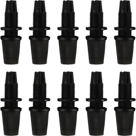 Lot de 10 Serre-câbles Droits Noirs pour réparation de luminaires et d'appareils électriques en Plastique thermoplastique de Haute qualité (1/5)