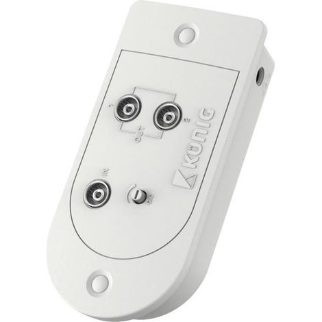 Amplificateur CaTV - KÖNIG - KN-AMP25 - 25 dB - 2 sorties - Blanc