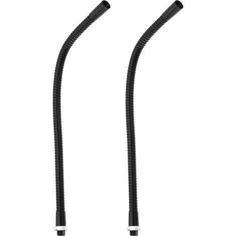 2 Pièces Tuyau à Col de Cygne M10 à Filetage Fin Bras Flexible Noir (1/5)