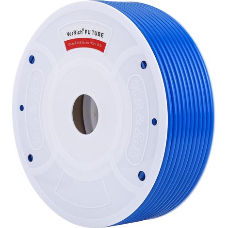 Blue PU Pneumatic Hose 10mm DE x 6.5mm DI 100m (328ft) PU Air Hose for Air Compressor and Transfer (1/5)
