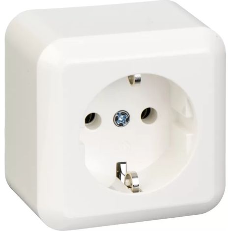 Elso Steckdose 16A CONTURA Steckklemme reinweiß 385004 (1/2)