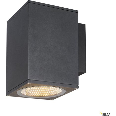 Applique extérieure ENOLA carré L gris LED 35W 3000K/4000K IP65 - SLV - 1003437
