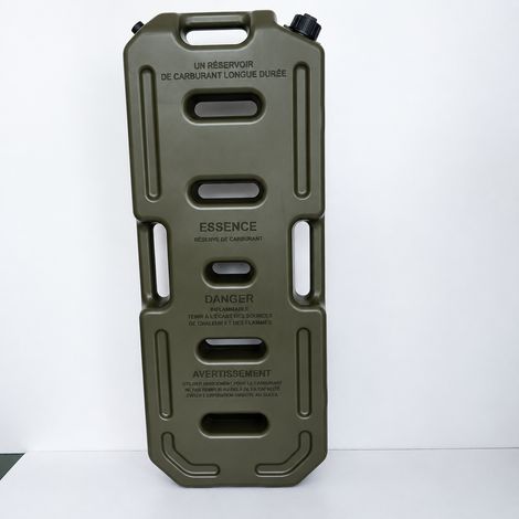 Jerrycan d'appoint en plastique 20L vert armée pour moto et voiture 20l réf 6663 87 × 34 × 11,5 cm 4 kg – Livraison gratuite