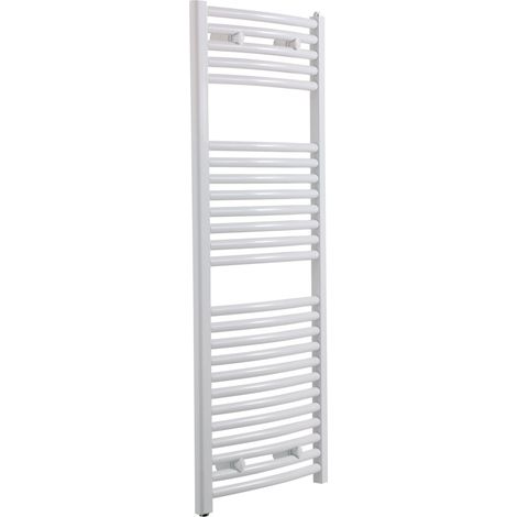 Handtuchheizkörper Warmwasser Capitole 2 – Stahl – gebogen – Weiß H960 L500 – 419W
