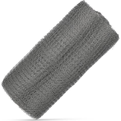 Rolle Edelstahl-Drahtgewebe zum Abdichten von Nagetierlöchern und zur Mäuseabwehr. – 300,00 x 12,70 x 0,10 cm – Silber (1/4)