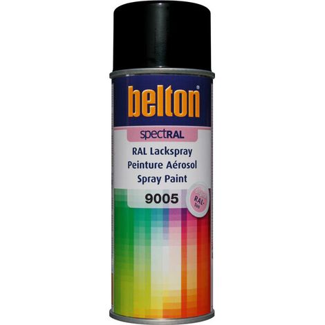 Bomba de Pintura en Aerosol Spectral Brillante 400ml Ral 9005 Negro Oscuro - Belton