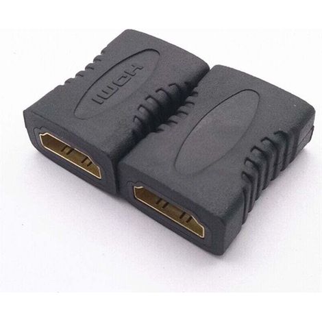 Adaptateur de Coupleur HDMI, 2-Pack Plaqué Or Femelle vers Femelle 4K HDMI Coupleur HDMI Extenseur-Adaptateur et connecteur pour câble courant faible (1/4)