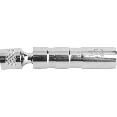 Douille magnétique pivotante à paroi mince 12 pans en acier au chrome-vanadium, tête carrée 3/8 po (14 mm / 9/16 po) (1/5)