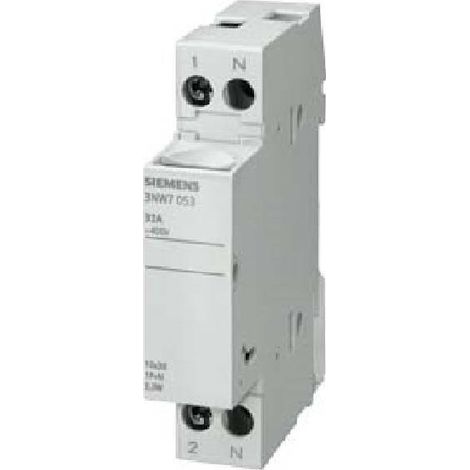 Siemens 3NW7053 Portafusibile cilindrico 1P+N 32A 690VAC (1/5)