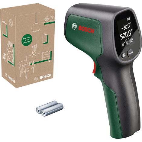 Bosch Infrarotthermometer UniversalTemp (-30°C…+500°C, einfach und präzise messen, 3 vordefinierte Materialgruppen, im E-Commerce Karton) (1/10)