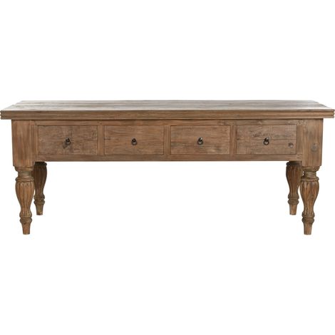 Consola Teca Reciclada 220X80X78 4 Cajones (1/5)
