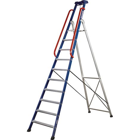 Scaletta pro 10 gradini - Altezza massima lavoro 4.20m - 639210