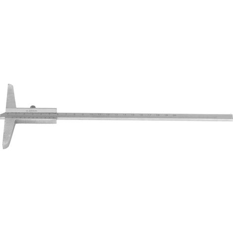 Pied à coulisse de profondeur à vernier, jauge métallique, micromètre de haute précision 0,02 mm, outil de mesure 0-200 mm
