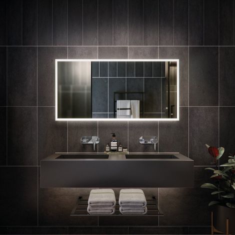 RAK Cupid LED Bathroom Mirror Demister Anti-fog Shaver Socket IP44 600 x 1200mm (1/5)