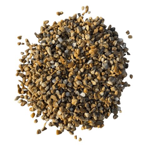 Kit Graviers jaune + géotextile = 1 Big Bag gravier jaune 6/10 1.5T [environ 20m2 sur 5cm d'épaisseur] avec 1 géotextile 25m2