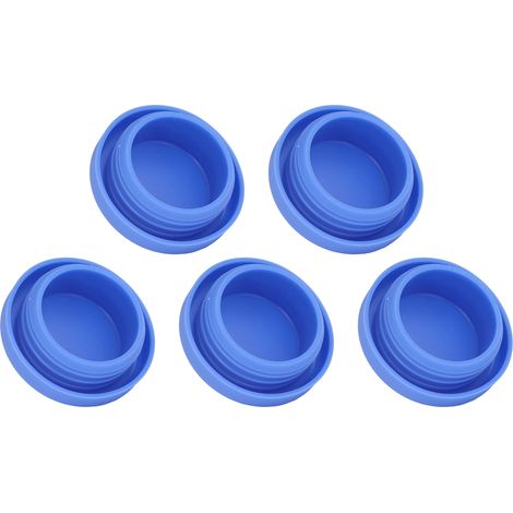 5 Bouchons Silicone Réutilisables pour Bidon Gallon, Couvercle Anti-Fuite Type B, Bouchon de Remplacement pour Gourde d'Eau (1/5)