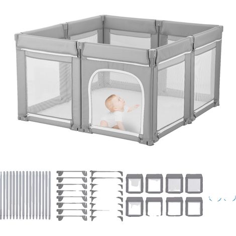 Box per bambini pieghevole VEVOR, area giochi portatile, parasole UPF 50+, pieghevole, leggero, 1500-2500 pollici quadrati, tipo pieghevole (1/2)